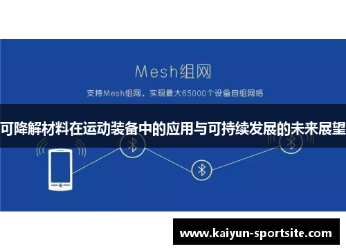 可降解材料在运动装备中的应用与可持续发展的未来展望