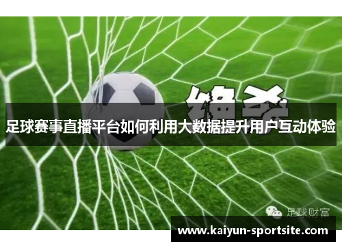 足球赛事直播平台如何利用大数据提升用户互动体验